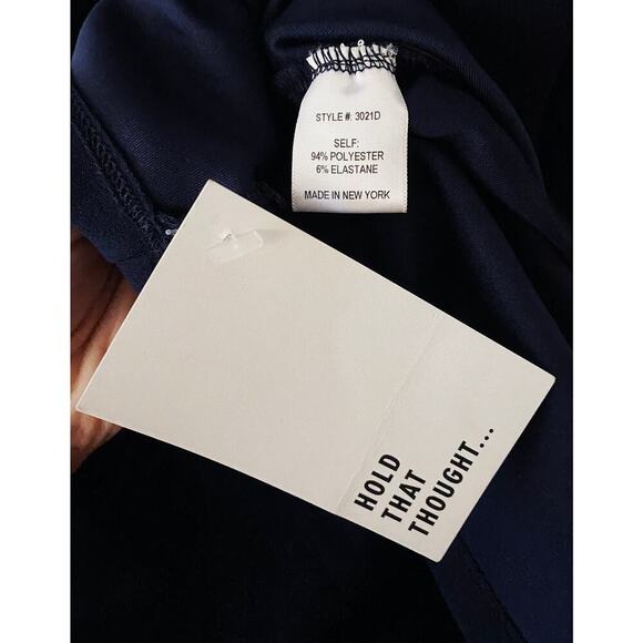 Of Mercer Women's Bodycon Midi Dress Snap‎ Shoulder Sleeveless Shirred Sides NWT - Picture 7 of 8